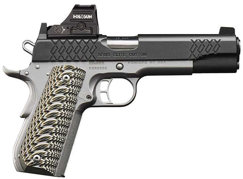 KIMBER AEGIS ELITE CUSTOM OI HOLOSUN 507C-GR X2 2MOA .45 ACP 5IN BARREL 7RD 3000505 - Win Repeating Arms Promotion